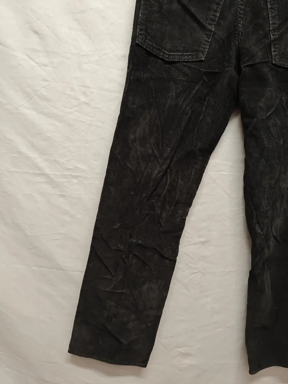 Old Navy Corduroy Pants Womens 16 Black Straight Leg Five Pocket Casual